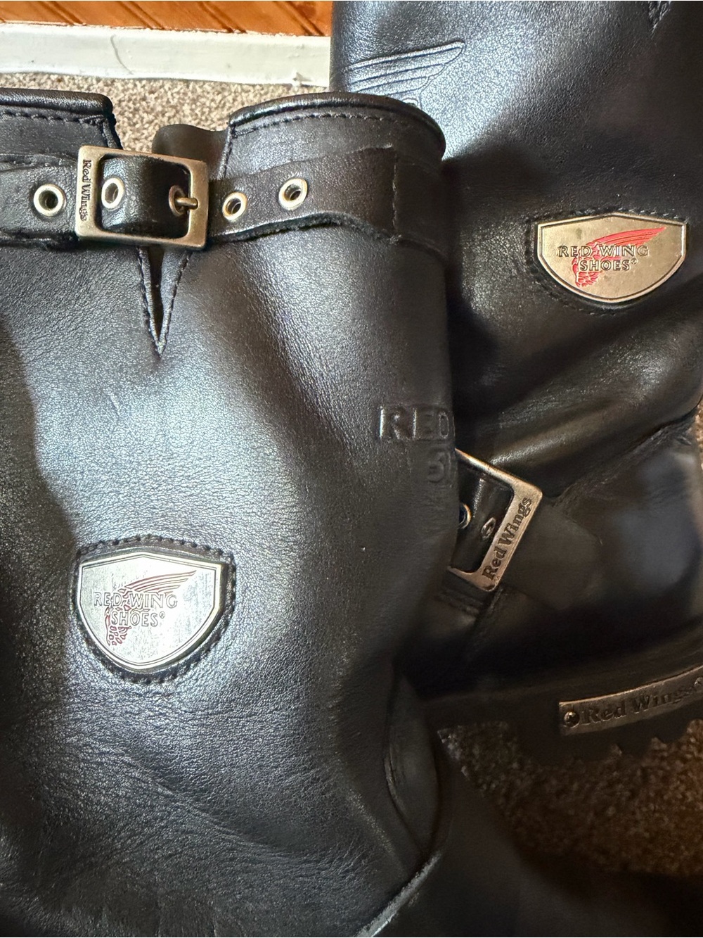 Red Wing engineer boots 988 size 10E - Picture 6 of 8